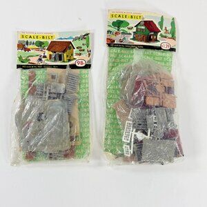 Faller Scale Bilt 12975 & 9832 HO Scale Train Model Kit W Germany Sealed